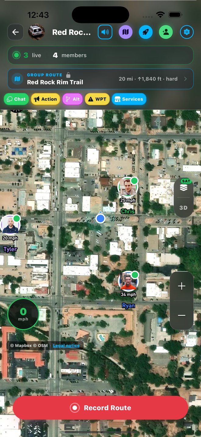 Mapa multi-capa con topografía en TriakaMap